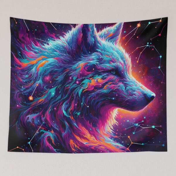 Item preview, Cosmic Wolf: Celestial Constellations designed and sold by javaoverride.