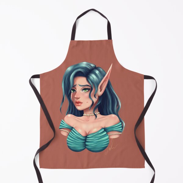 Item preview, Sad blue haired elf girl designed and sold by JackieDsArt.