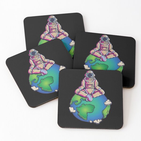 Item preview, Yoga Astronaut Earth Space designed and sold by MooonTees.