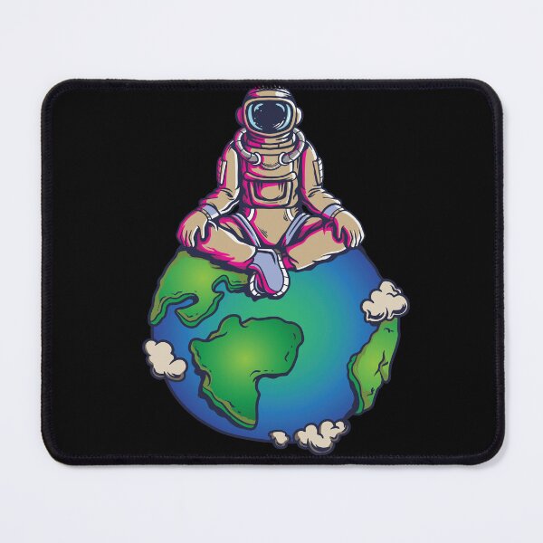 Item preview, Yoga Astronaut Earth Space designed and sold by MooonTees.