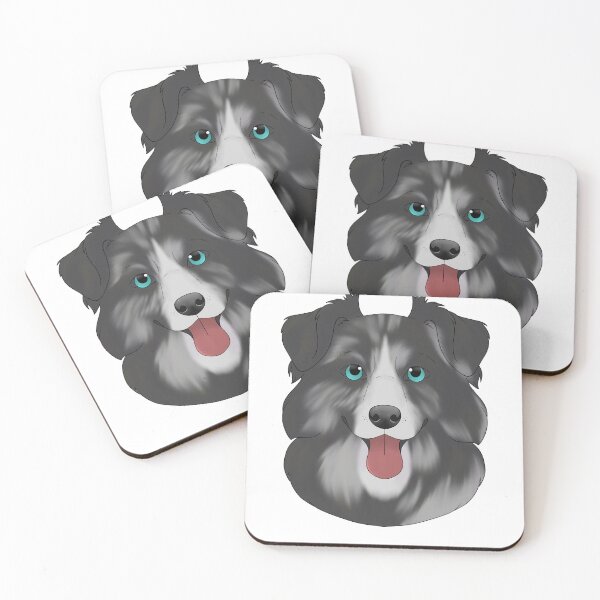 Item preview, Australian shepherd blue Merle and white designed and sold by Cynthiaetal.