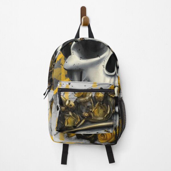 Item preview, KING SKULL WITH YELLOW ROSES designed and sold by inarausch2023.