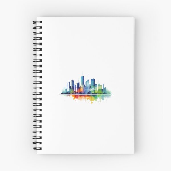 Item preview, Urban Elegance with Rainbow Colored Cityscape Downtown Design designed and sold by Ignorant-Artist.