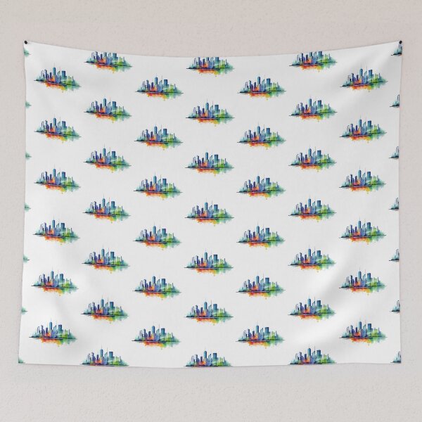 Item preview, Urban Elegance with Rainbow Colored Cityscape Downtown Design designed and sold by Ignorant-Artist.