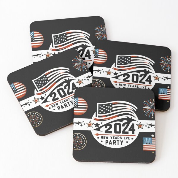 Item preview, 2024 American Flag NYE Celebration Logo designed and sold by hiddenlink.