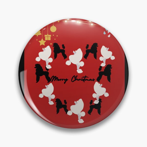 Item preview, Christmas poodle designed and sold by Mikusia.