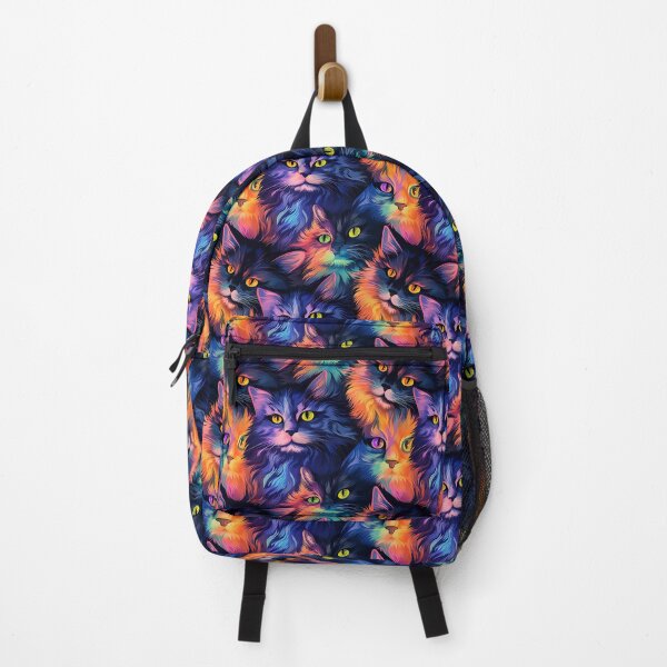 Item preview, Cosmic Cat Rebellion: Postmodernist Meow in Twilight Hues designed and sold by polonuim210.