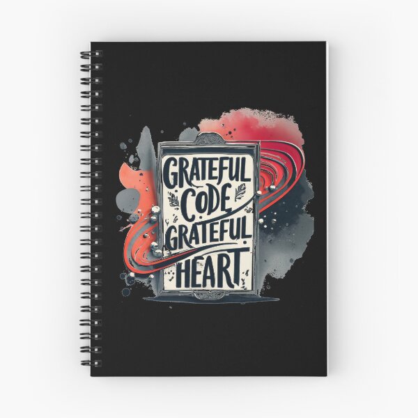 Item preview, Grateful Code Grateful Heart Funny Thanksgiving Quote designed and sold by Osa-Store.