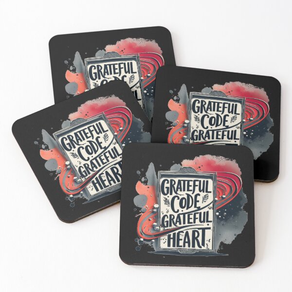 Item preview, Grateful Code Grateful Heart Funny Thanksgiving Quote designed and sold by Osa-Store.