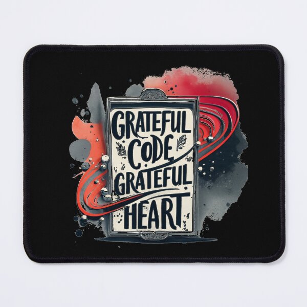Item preview, Grateful Code Grateful Heart Funny Thanksgiving Quote designed and sold by Osa-Store.