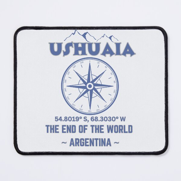 Item preview, Ushuaia Argentina - The city of the end of the world - vintage compass designed and sold by dwangarts.