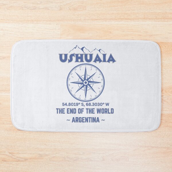Item preview, Ushuaia Argentina - The city of the end of the world - vintage compass designed and sold by dwangarts.