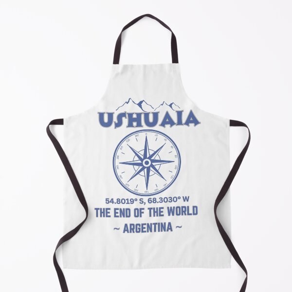 Item preview, Ushuaia Argentina - The city of the end of the world - vintage compass designed and sold by dwangarts.