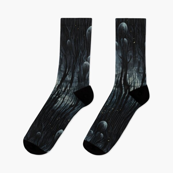 Item preview, Van Gogh's Nightmare: Slenderman's Moonlit Forest Whispers designed and sold by polonuim210.
