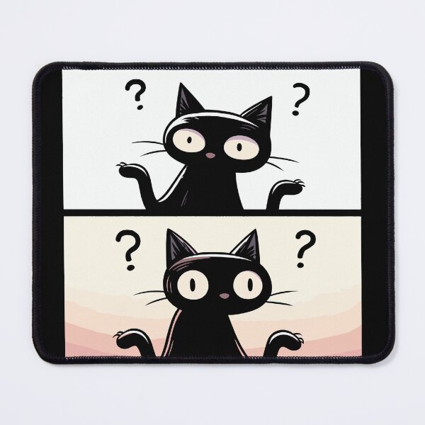 Item preview, Confused Black Cats designed and sold by TomFrontierArt.