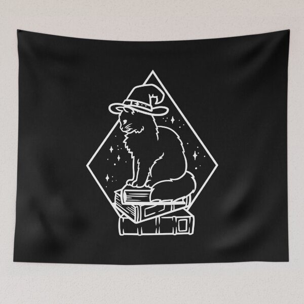 Item preview, Witchy Bookish Kitty designed and sold by polliadesign.