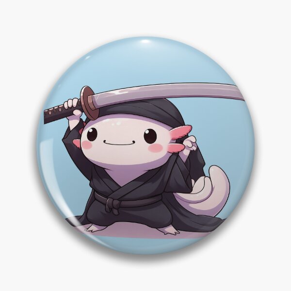 Item preview, Swordmaster Axolotl designed and sold by QuickSticker.