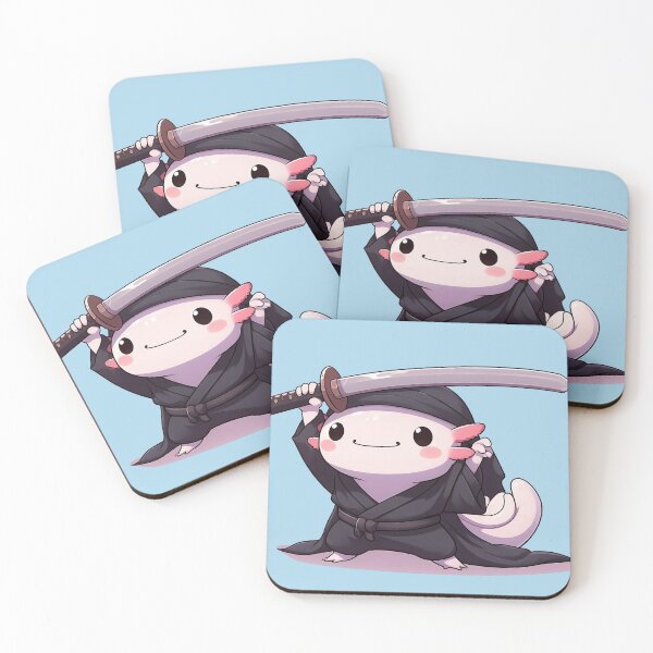 Item preview, Swordmaster Axolotl designed and sold by QuickSticker.