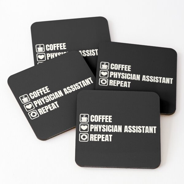 Item preview, Coffee, Physician Assistant, Repeat (for Dark Background) designed and sold by thecatcouch.