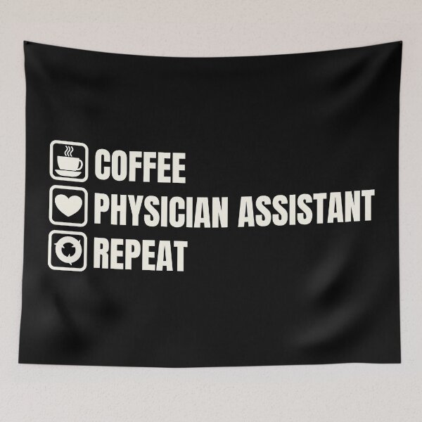 Item preview, Coffee, Physician Assistant, Repeat (for Dark Background) designed and sold by thecatcouch.