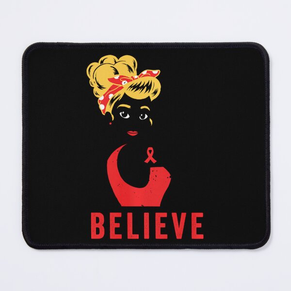 Item preview, Believe HIV AIDS Awareness Red Ribbon Female Feminism designed and sold by EagmianPheolea.