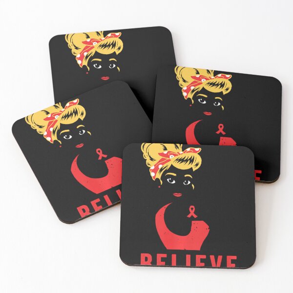 Item preview, Believe HIV AIDS Awareness Red Ribbon Female Feminism designed and sold by EagmianPheolea.