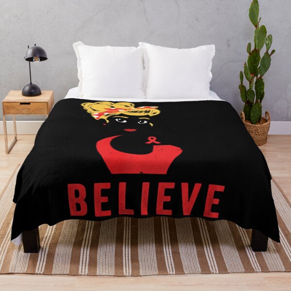 Item preview, Believe HIV AIDS Awareness Red Ribbon Female Feminism designed and sold by EagmianPheolea.