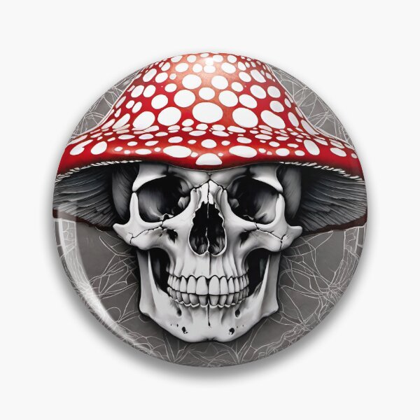 Item preview, Mushroom Skull designed and sold by Psy-Dye-AI.