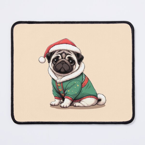 Item preview, Cute Christmas Pug in Sweater designed and sold by KAI-Studio.