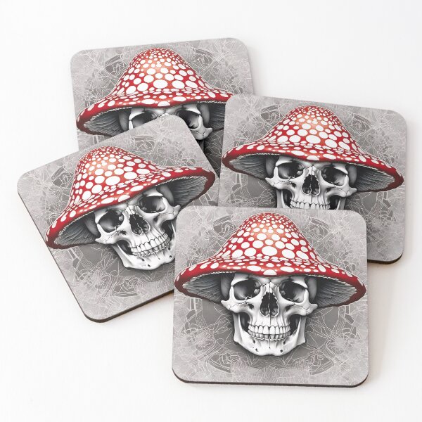 Item preview, Mushroom Skull designed and sold by Psy-Dye-AI.