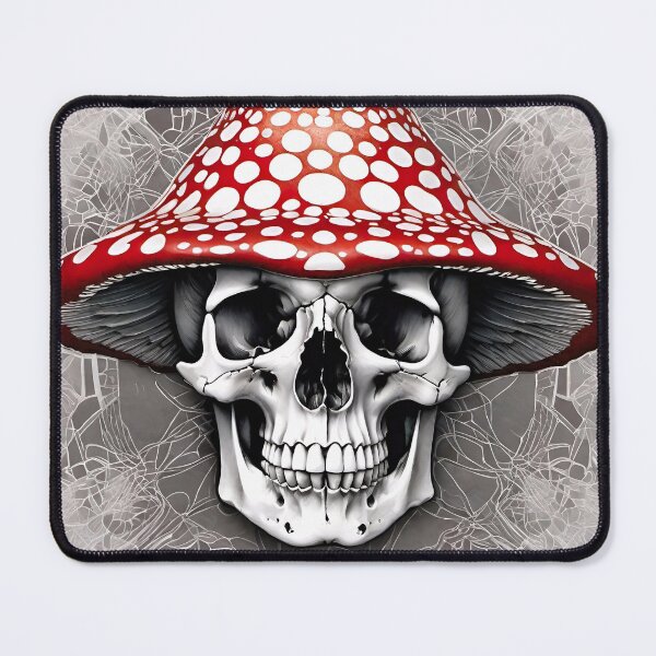 Item preview, Mushroom Skull designed and sold by Psy-Dye-AI.