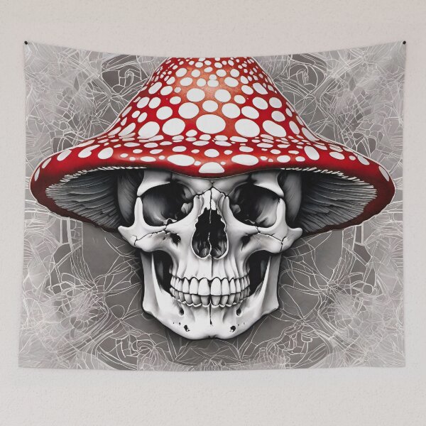 Item preview, Calavera de hongo designed and sold by Psy-Dye-AI.