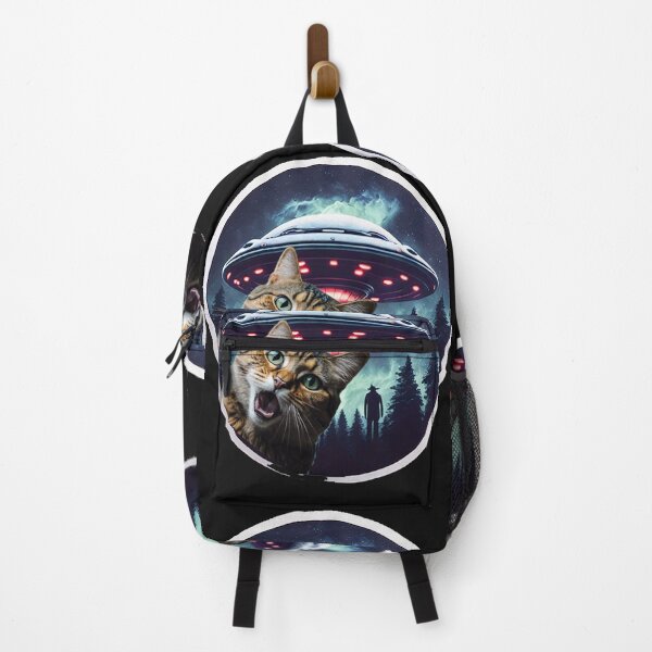 Item preview, Cat surprised by alien invasion ,UFO s  designed and sold by erozzz.