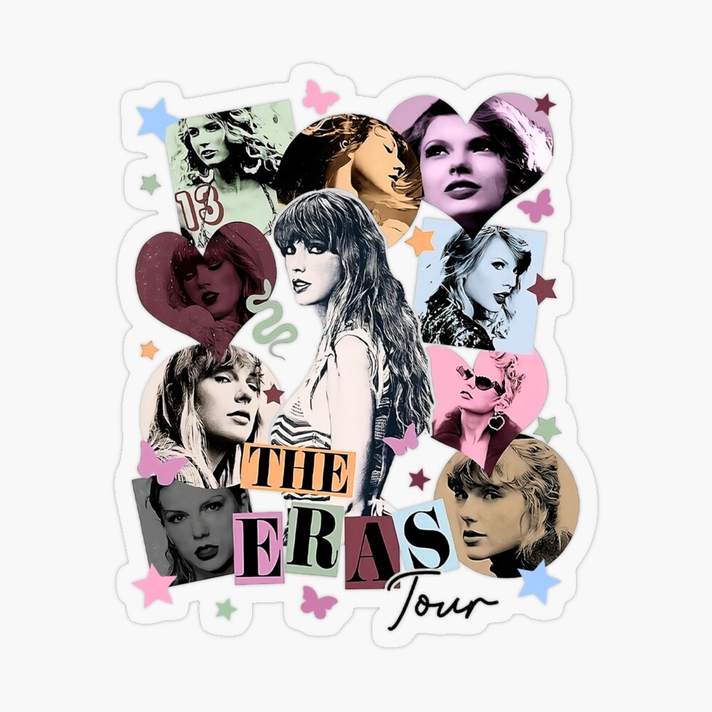 Swiftie Taylor Swift Inspired Eras Collage Waterproof Vinyl