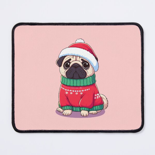 Item preview, Cute Christmas Pug in Sweater designed and sold by KAI-Studio.