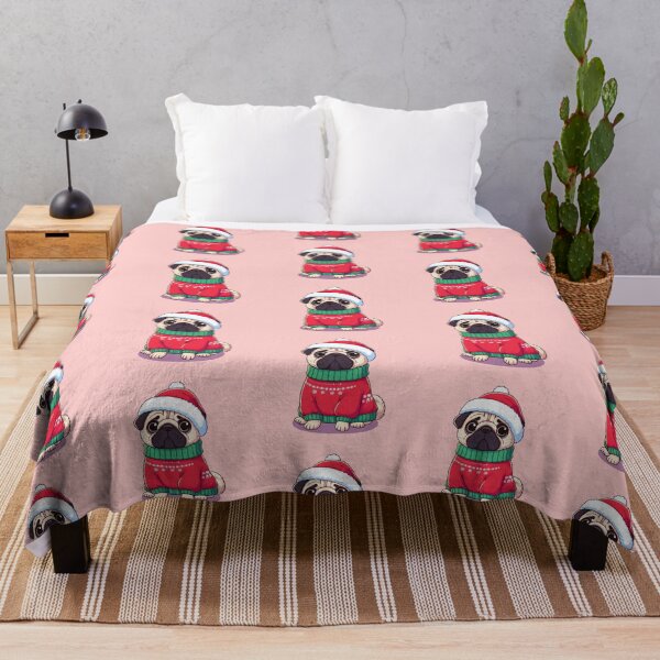 Item preview, Cute Christmas Pug in Sweater designed and sold by KAI-Studio.