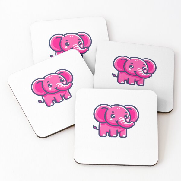 Item preview, Retro Pixelart Pink Elephant designed and sold by sbachstroem.
