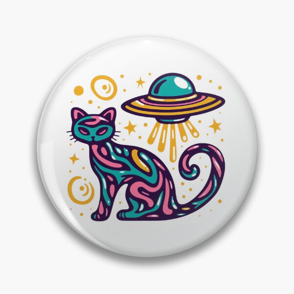 Artikelvorschau, Katzen-UFO spielt Katze, Katzenkult entworfen und verkauft von sharon1210.
