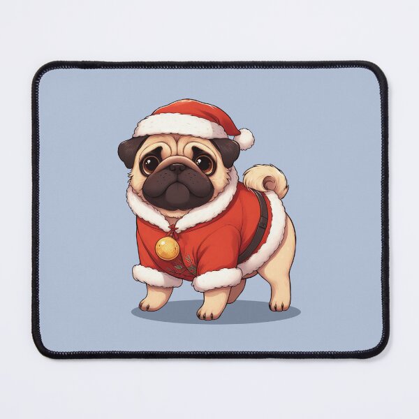 Item preview, Cute Christmas Pug Santa designed and sold by KAI-Studio.