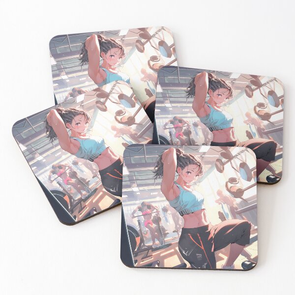 Item preview, Anime Girl Workout Exercise Gym Weights Workout Clothing designed and sold by Lumora.Studio.