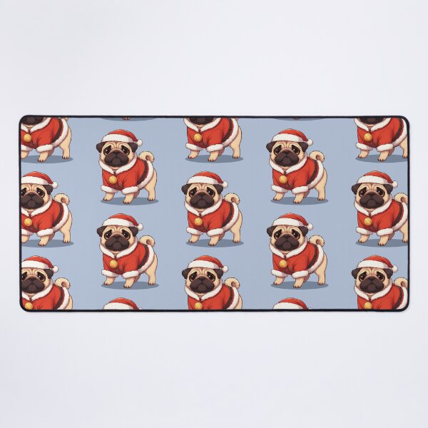 Item preview, Cute Christmas Pug Santa designed and sold by KAI-Studio.