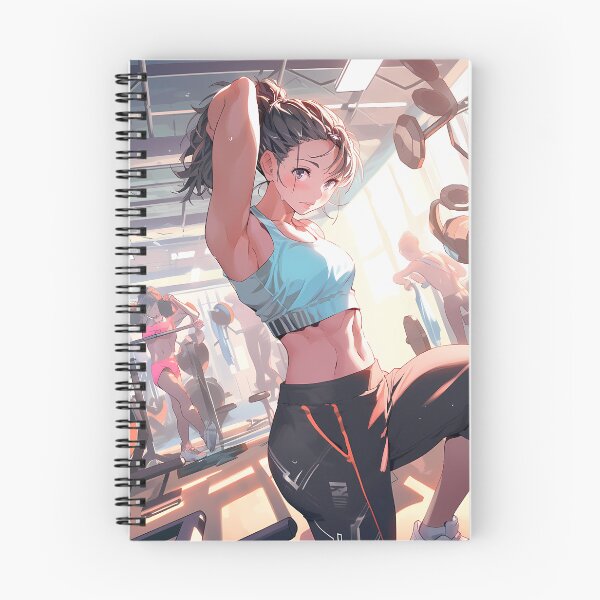 Artikelvorschau, Anime Girl Workout-Übungs-Gymnastik-Gewichte-Trainingskleidung entworfen und verkauft von Lumora.Studio.