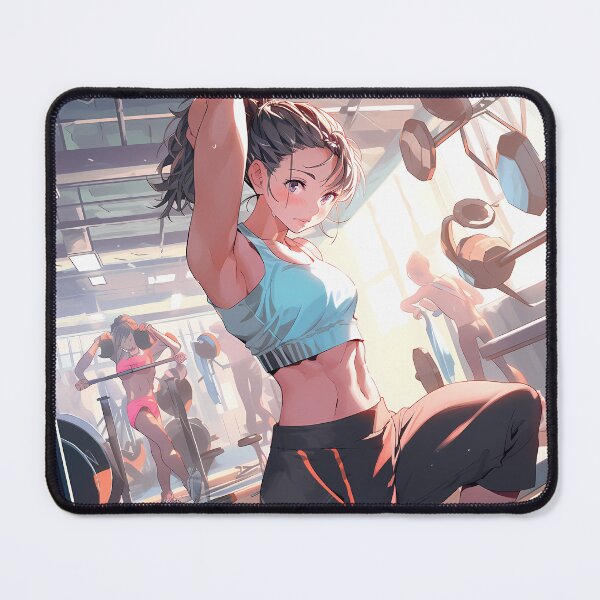 Item preview, Anime Girl Workout Exercise Gym Weights Workout Clothing designed and sold by Lumora.Studio.