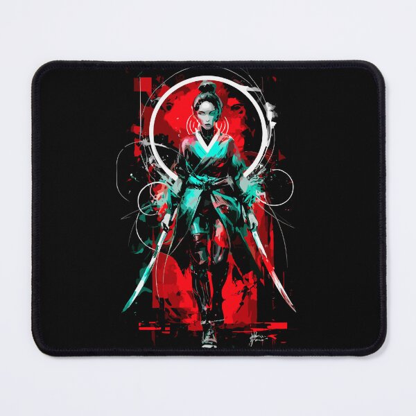 Item preview, Cyberpunk Samurai Anime GIRL with Samurai Sword Chanpuru  Ronin designed and sold by PhotoArtMC.