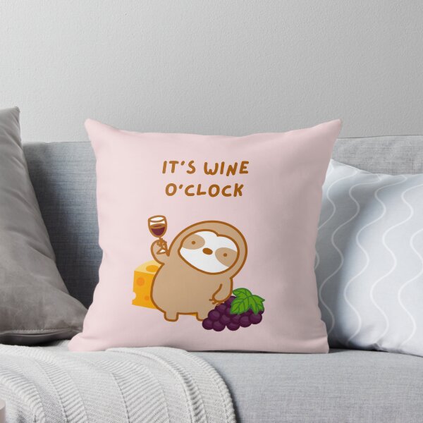 Item preview, Wine O’clock Wine and Cheese Sloth  designed and sold by theslothinme.