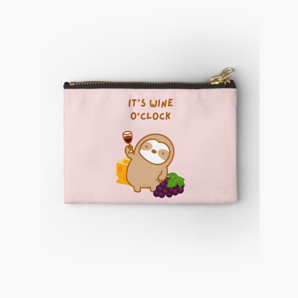 Item preview, Wine O’clock Wine and Cheese Sloth  designed and sold by theslothinme.