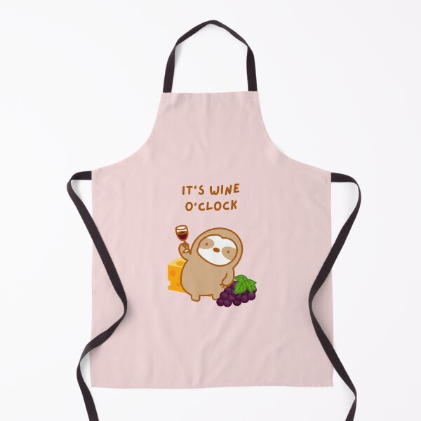 Item preview, Wine O’clock Wine and Cheese Sloth designed and sold by theslothinme.