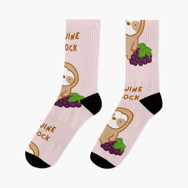 Item preview, Wine O’clock Wine and Cheese Sloth  designed and sold by theslothinme.