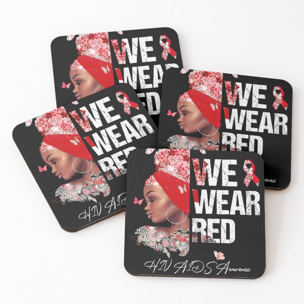 Item preview, Black Women We Wear Red HIV AIDS Awareness designed and sold by EagmianPheolea.