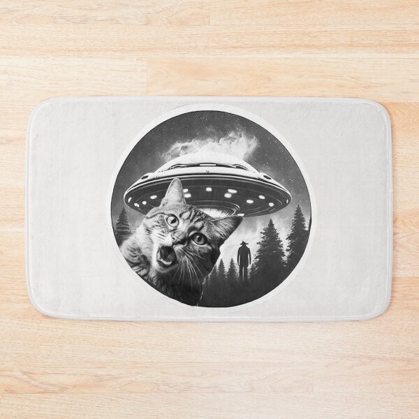 Item preview, Surprised cat by UFOs and alien invasion designed and sold by erozzz.